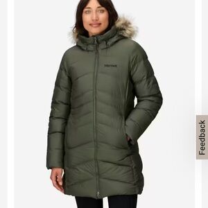 Marmot Montreal Women's Green Down Coat